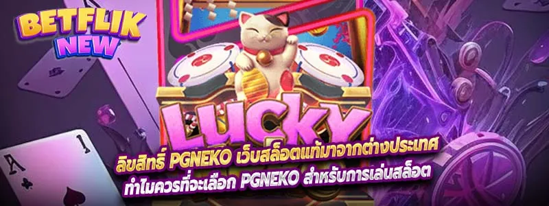 ลิขสิทธิ์ pgneko เว็บสล็อตแท้มาจากต่างประเทศ